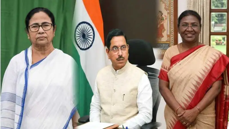 ರಾಷ್ಟ್ರಪತಿ ದ್ರೌಪದಿ ಮುರ್ಮು ಅವರಿಗೆ ಅವಮಾನ: ಮಮತಾ ಬ್ಯಾನರ್ಜಿ ಸರ್ಕಾರಕ್ಕೆ ಕೇಂದ್ರ ಸಚಿವ ಪ್ರಲ್ಹಾದ ಜೋಶಿ ತರಾಟೆ